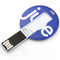 O cartão de crédito USB do UDP 128GB cola 2,0 o logotipo da cópia de Mini Round Shapes CMYK