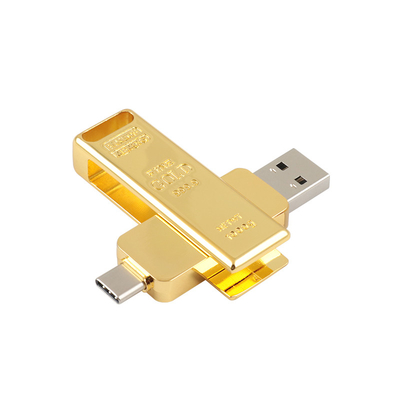 A barra de ouro deu forma ao TIPO UE do fósforo da velocidade rápida de C USB 3,0 e E.U. Standrad