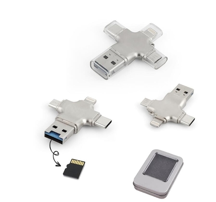 4 em um tipo flash de C OTG USB conduz 2,0 3,0 30MB/S para o telefone de Android