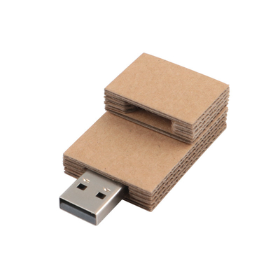 Papel retangular USB Flash Drive Material ecológico USB 2.0 e USB 3.0