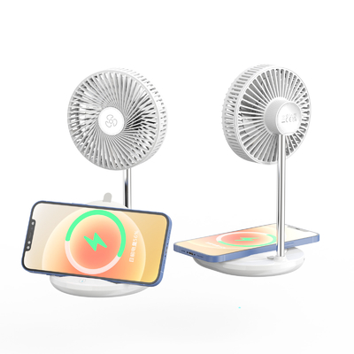 com carregador sem fio do ventilador bom para presente de verão e promoção 2024 novos produtos