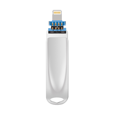 TYPE C usb prata 3 em um com conector USB 2.0 USB 3.0 e Tipo C