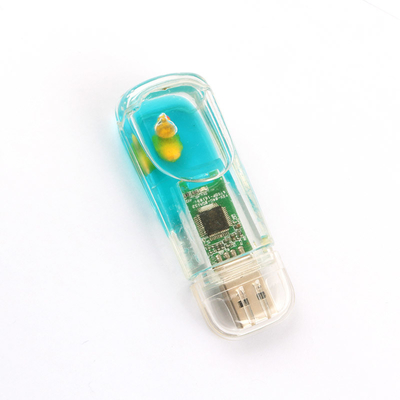 Fita USB de plástico dentro coloca Liquid Usb Flash Drive personalizado Barco dentro