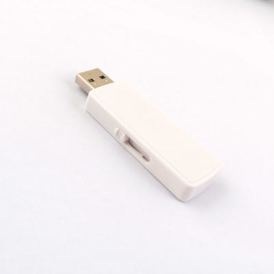 Memória USB de plástico preto/branco reciclado Dimensões de memória personalizadas 1G-1TB Temperatura de funcionamento 0.C-60.C