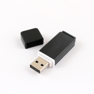 USB Stick de óleo de borracha preto e branco personalizável para presente e varejo