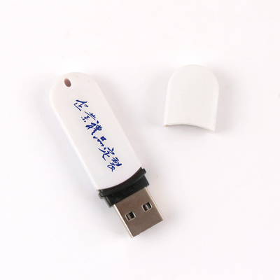 Eco-friendly Black/White Plástico USB Stick Full Memory Graduated A Transferência de dados de alta velocidade de qualidade