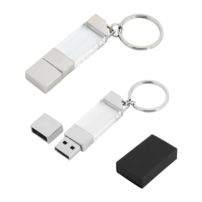 Ｗith anel de cristal usb 2.0 e usb 3.0 luz led pode brilhar