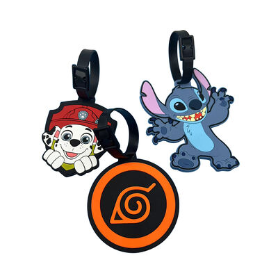 Baggage Tag Follow Customer Design Made By Pvc Material Baggage Tag Put On Traveling Case Easy And Can Can Be Reused