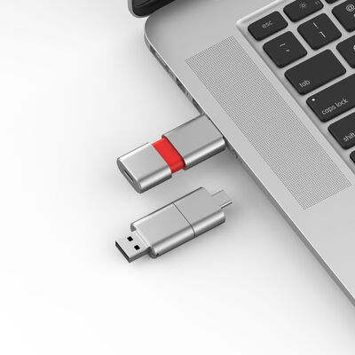 Tipo C de velocidade rápida com USB 3.0 e USB 2.0 Flash Drive Slide Match CE,FCC,ROHS