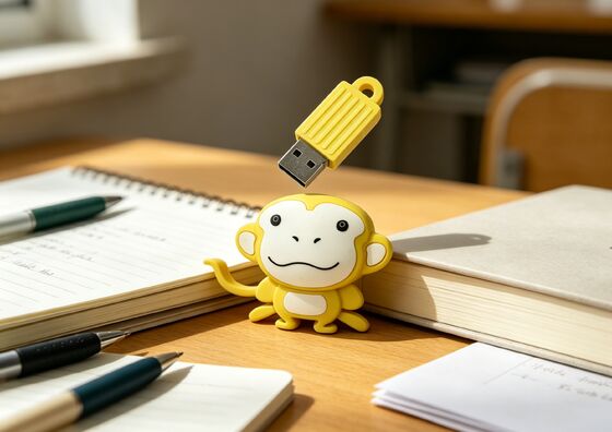 Personalizado em forma de macaco molde de PVC unidade flash USB personalizada com opção de criptografia de dados para marketing e acesso seguro a dados