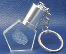 Unidade flash usb de cristal em forma de garrafa 3.0, velocidade de transferência rápida, design durável, cristal pode gravar logotipo