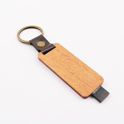 Padrão europeu instantâneo de gravação de couro de madeira da movimentação 80MB/S de Logo Gift USB