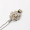 Movimentação instantânea 2,0 de USB da flor do estilo da joia com Chips Hidden Inside
