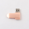 Rose Gold Metal Color dados do carregamento da movimentação de USB de uma torção de 360 graus livres