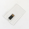 O cartão de crédito material plástico transparente USB cola 2,0 128GB 64GB 15MB/S