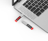 A movimentação portátil USB do polegar, salta a vara da memória de USB do metal da movimentação para o PC/portáteis