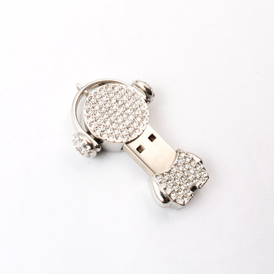 Carinhosos colar de músico 16GB Crystal Usb Stick 20mbs