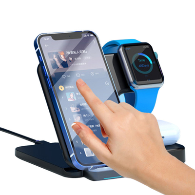 Carregador sem fio rápido portátil 15W Samsung com relógio de fones de ouvido