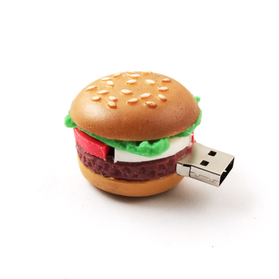 KFC McDonald's hambúrguer em forma de flash drive USB personalizado para alimentos artificiais presentes corporativos