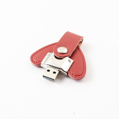 Disco USB OEM de couro com criptografia