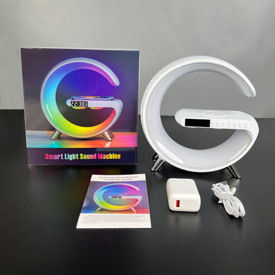 Com LED Com Relógio Com Alto-falante Com Bluetooth Carregador Sem Fio Rápido 15W