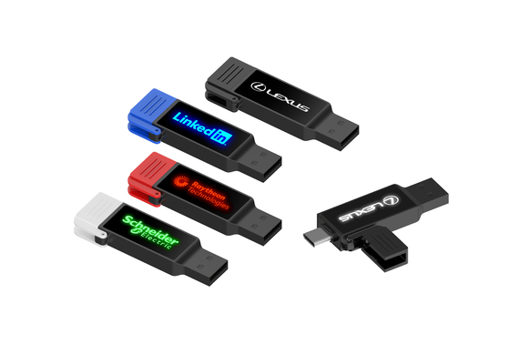 Pequena Caixa Branca OTG USB Flash Drives O Companheiro Perfeito Em Negócios