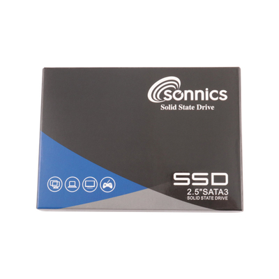 2.5oz/3.5oz SSD Hard Drive para Desktop Laptop 1TB 2TB Prata e Preto