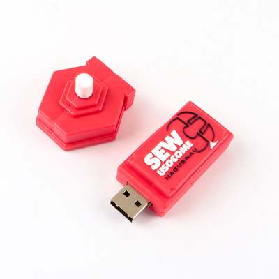 Discos flash USB personalizados de 16 GB de capacidade na forma personalizada do cliente