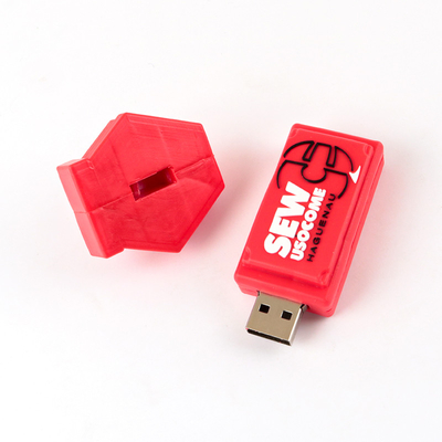 Discos flash USB personalizados de 16 GB de capacidade na forma personalizada do cliente