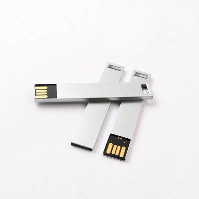 Disco flash USB feito em prata ou metal personalizado -20°C a 85°C para o seu negócio