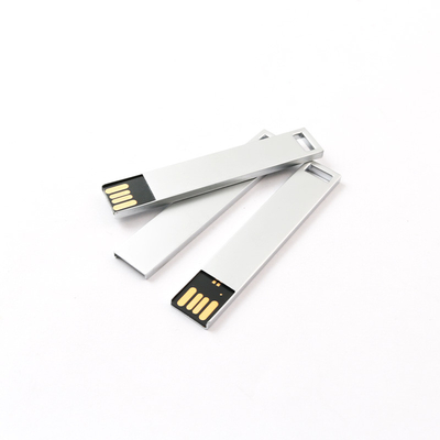 Disco flash USB feito em prata ou metal personalizado -20°C a 85°C para o seu negócio