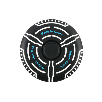 Caixa de suporte de carregador sem fio multifunção Imprimir logotipo Fidget Spinner Indicador de luz