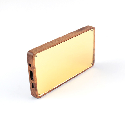 Banco de energia portátil Li Polymer 18650 Bateria em preto para Smart Phone e dispositivos USB