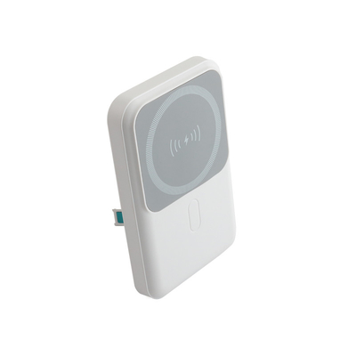 Banco de alimentação portátil com bateria de Li-polímero Caixa branca pequena Micro USB Tipo C Interface de entrada