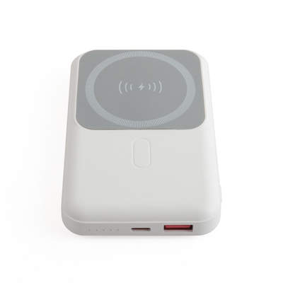 Banco de alimentação portátil com bateria de Li-polímero Caixa branca pequena Micro USB Tipo C Interface de entrada