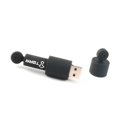 Encriptação de dados redonda Dispositivos flash USB personalizados PVC/Material de silicone