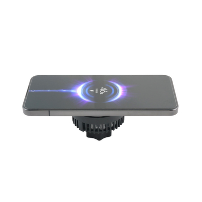 Carregador sem fio de carro de 15W Tipo magnético com luz LED e refrigerante