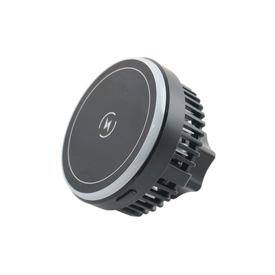 Carregador sem fio de carro de 15W Tipo magnético com luz LED e refrigerante