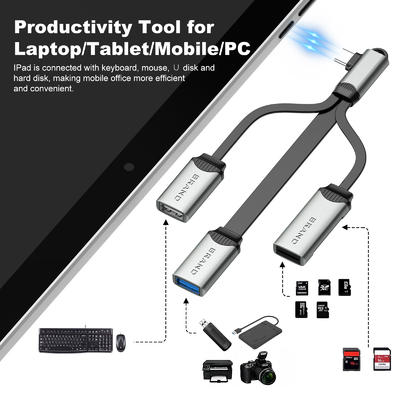 Cabo USB para leitura e cópia também o adaptador USB transferência rápida de dados