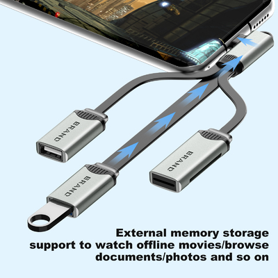 Cabo USB para leitura e cópia também o adaptador USB transferência rápida de dados