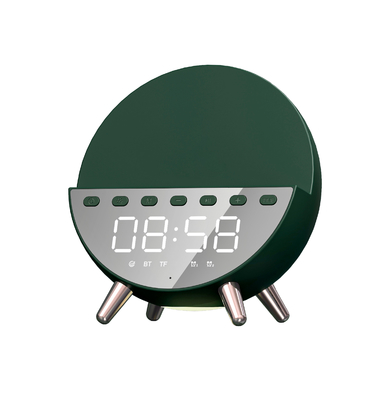 Relógio Carregador sem fio Porta-telefone móvel Carregador rápido 15W com luz