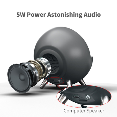 Carregador sem fio de carregamento rápido de 15W com alto-falante Bluetooth e luz 131 * 75 * 146MM Tamanho do corpo