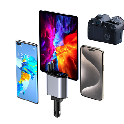 Saída USB-C 5V/3A Carregador rápido de carro para entrada de tensão nominal de 12-24V