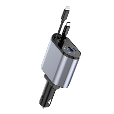 Saída USB-C 5V/3A Carregador rápido de carro para entrada de tensão nominal de 12-24V