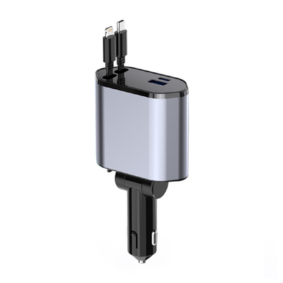 Carregamento Super Rápido MAX Carregador de Carro Tipo C de 100 W para entrada de tensão nominal de 12-24v