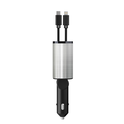 Carregador de carro compacto de 139*65*34.5mm com 2 partes USB