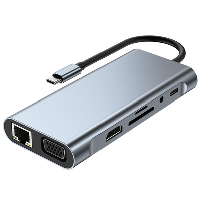 Adaptador Hub de Transferência de Dados de Super Velocidade com PCBA e Manual do Usuário
