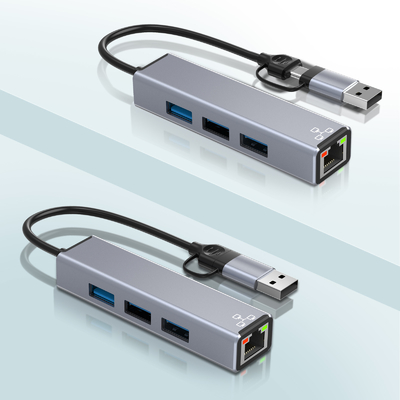 Compacto Adaptador USB C Hub Laptop Usb Port Expander Usbc Hub Para Transferência Rápida de Dados
