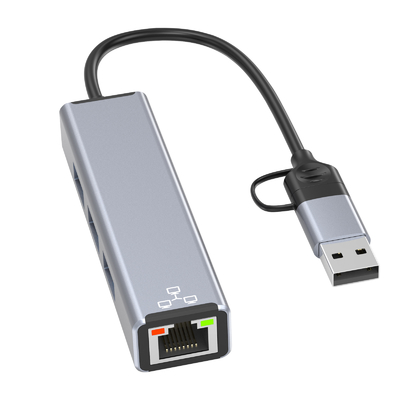 Compacto Adaptador USB C Hub Laptop Usb Port Expander Usbc Hub Para Transferência Rápida de Dados