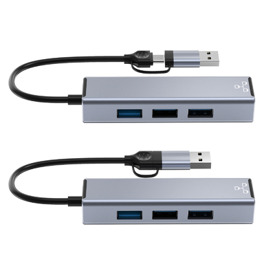 Compacto Adaptador USB C Hub Laptop Usb Port Expander Usbc Hub Para Transferência Rápida de Dados